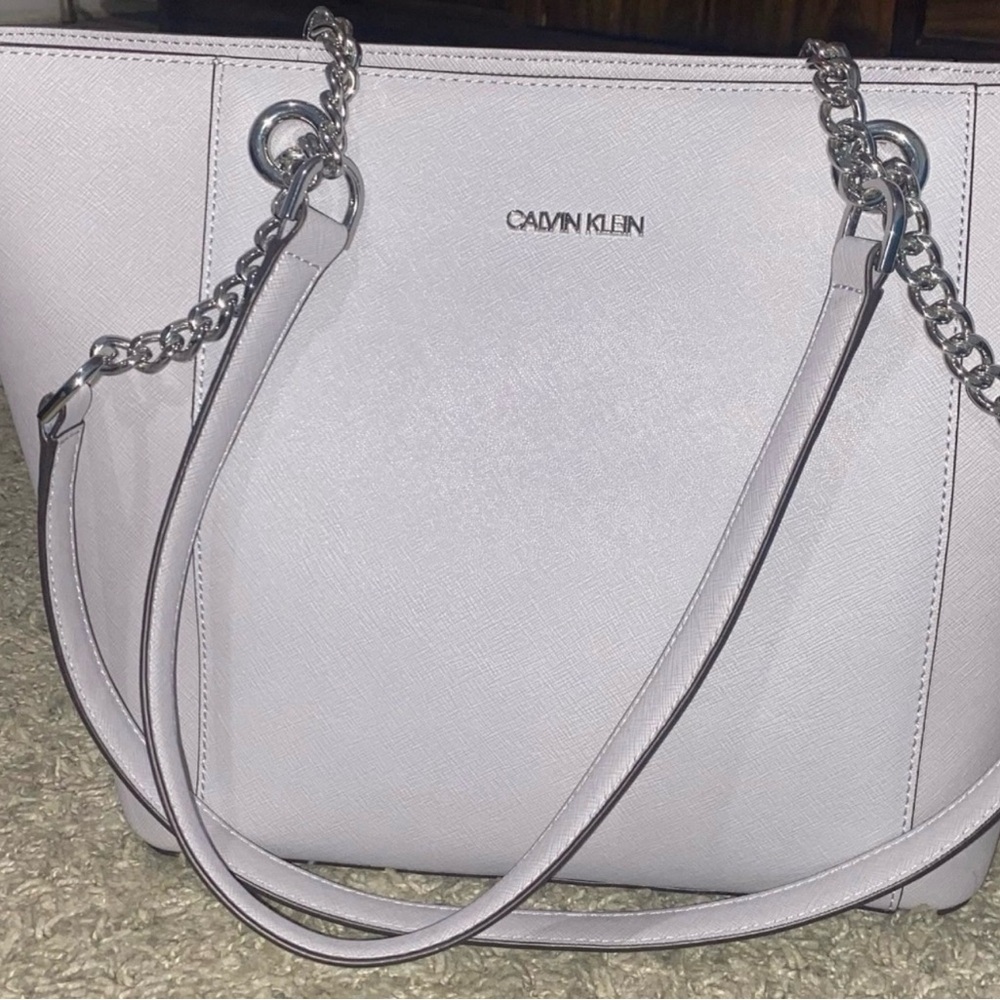 Calvin Klein Lavender Tote Bag